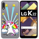 Funda Gel Transparente para Lg K22 diseño Unicornio Dibujos