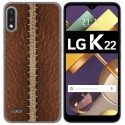 Funda Gel Tpu para Lg K22 diseño Cuero 01 Dibujos