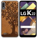 Funda Gel Tpu para Lg K22 diseño Cuero 03 Dibujos