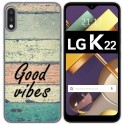 Funda Gel Tpu para Lg K22 diseño Madera 01 Dibujos