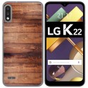 Funda Gel Tpu para Lg K22 diseño Madera 02 Dibujos