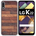 Funda Gel Tpu para Lg K22 diseño Madera 03 Dibujos