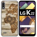 Funda Gel Tpu para Lg K22 diseño Madera 07 Dibujos