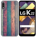 Funda Gel Tpu para Lg K22 diseño Madera 10 Dibujos