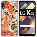 Funda Gel Tpu para Lg K22 diseño Mármol 12 Dibujos