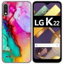 Funda Gel Tpu para Lg K22 diseño Mármol 15 Dibujos