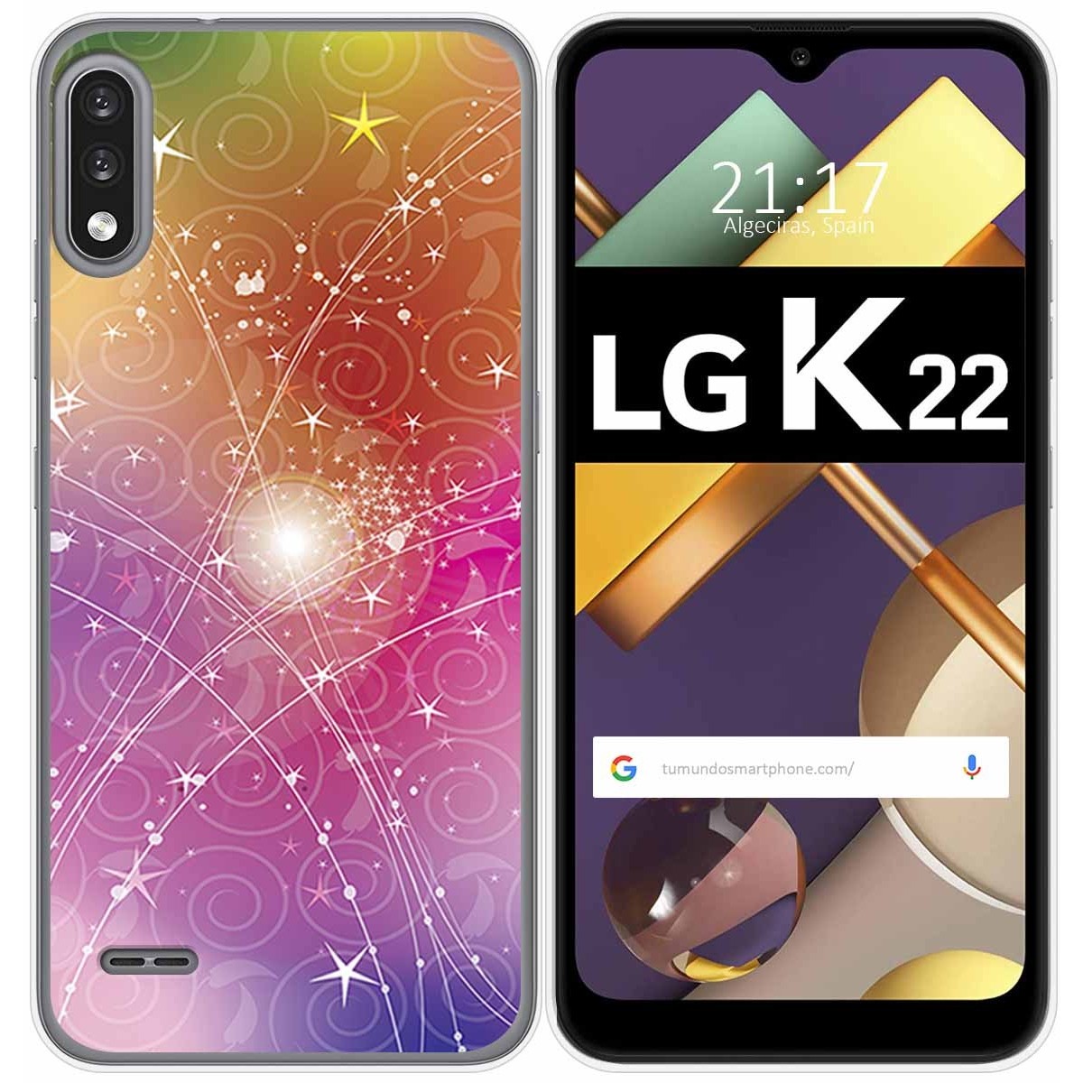 Funda Gel Tpu para Lg K22 diseño Abstracto Dibujos