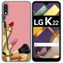 Funda Gel Tpu para Lg K22 diseño Brochas Dibujos