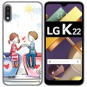 Funda Gel Tpu para Lg K22 diseño Café Dibujos