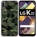 Funda Gel Tpu para Lg K22 diseño Camuflaje Dibujos