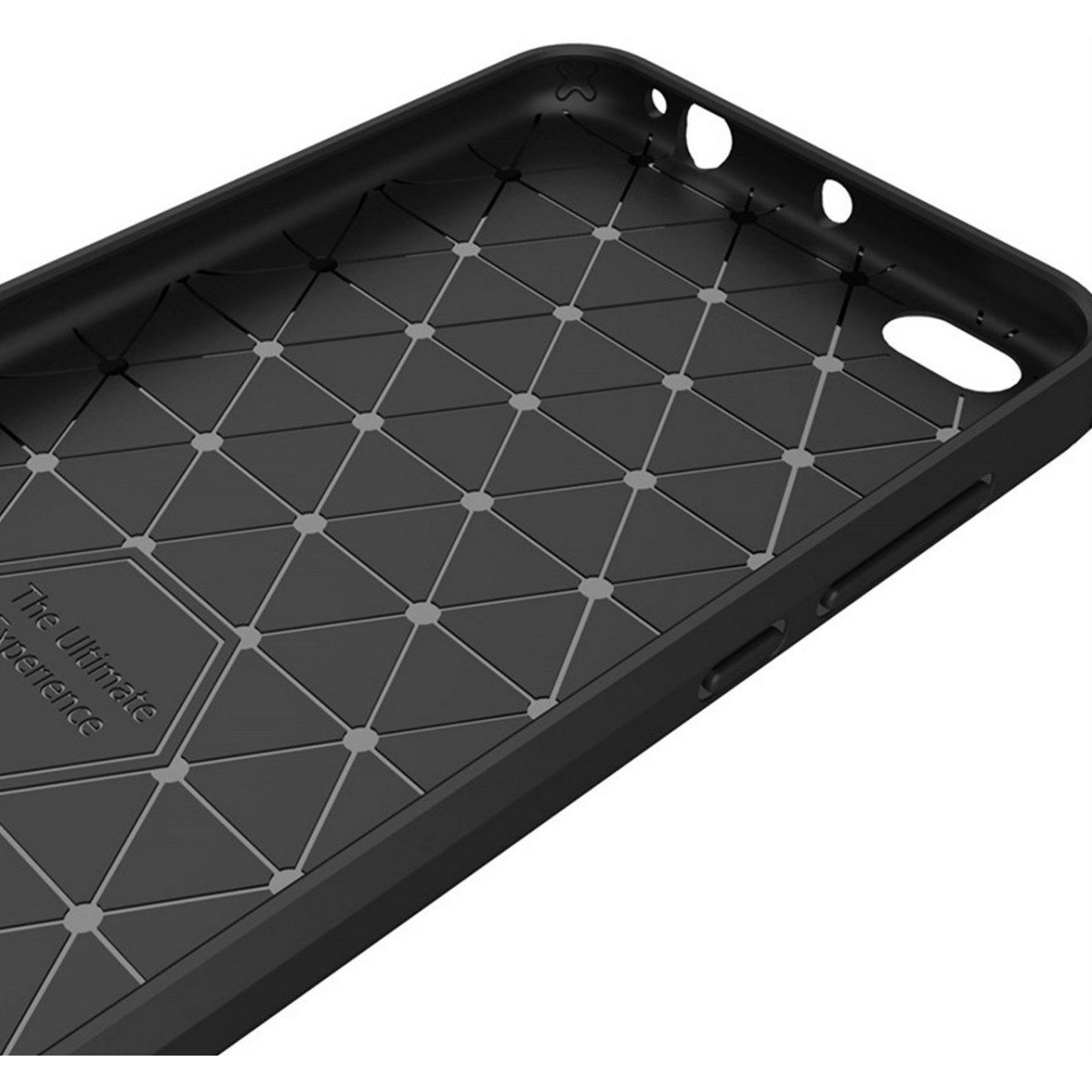Funda Gel Tpu Tipo Carbon Negra para Xiaomi Mi 5C