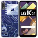 Funda Gel Tpu para Lg K22 diseño Circuito Dibujos
