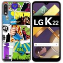 Funda Gel Tpu para Lg K22 diseño Comic Dibujos