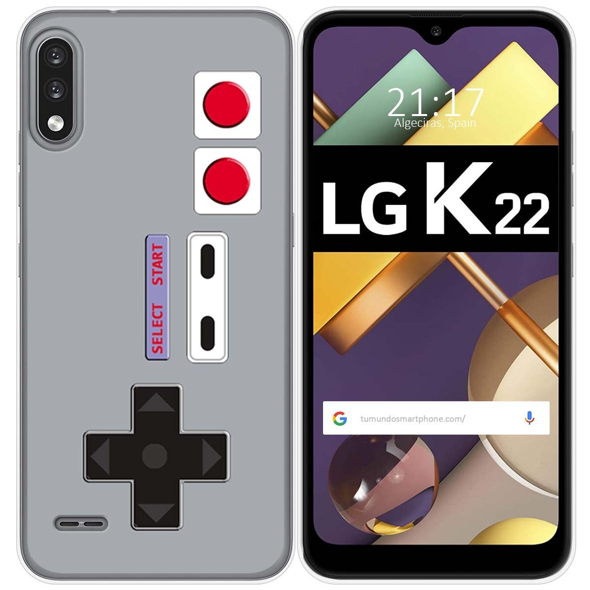 Funda Gel Tpu para Lg K22 diseño Consola Dibujos
