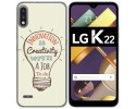 Funda Gel Tpu para Lg K22 diseño Creativity Dibujos