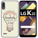 Funda Gel Tpu para Lg K22 diseño Creativity Dibujos