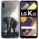Funda Gel Tpu para Lg K22 diseño Elefante Dibujos
