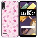Funda Gel Tpu para Lg K22 diseño Flores Dibujos