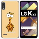 Funda Gel Tpu para Lg K22 diseño Jirafa Dibujos