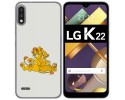Funda Gel Tpu para Lg K22 diseño Leones Dibujos