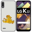 Funda Gel Tpu para Lg K22 diseño Leones Dibujos