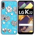 Funda Gel Tpu para Lg K22 diseño Mariposas Dibujos