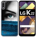 Funda Gel Tpu para Lg K22 diseño Ojo Dibujos