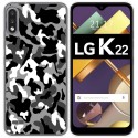 Funda Gel Tpu para Lg K22 diseño Snow Camuflaje Dibujos