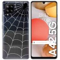 Funda Gel Transparente para Samsung Galaxy A42 5G diseño Araña Dibujos