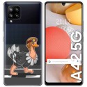 Funda Gel Transparente para Samsung Galaxy A42 5G diseño Avestruz Dibujos