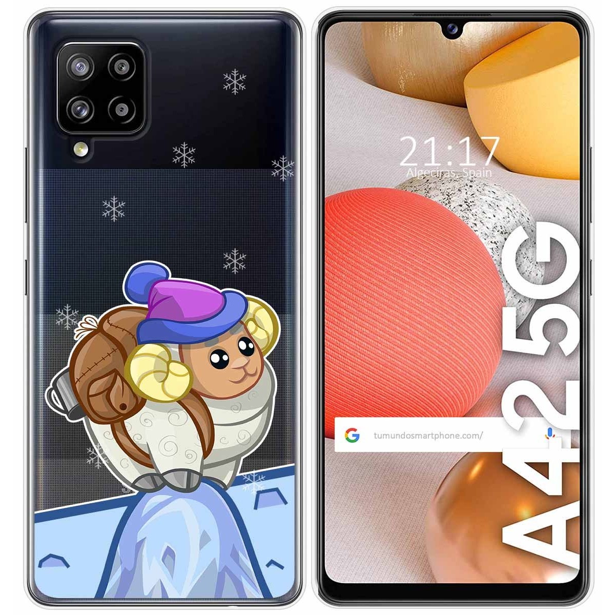 Funda Gel Transparente para Samsung Galaxy A42 5G diseño Cabra Dibujos