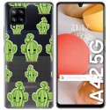 Funda Gel Transparente para Samsung Galaxy A42 5G diseño Cactus Dibujos