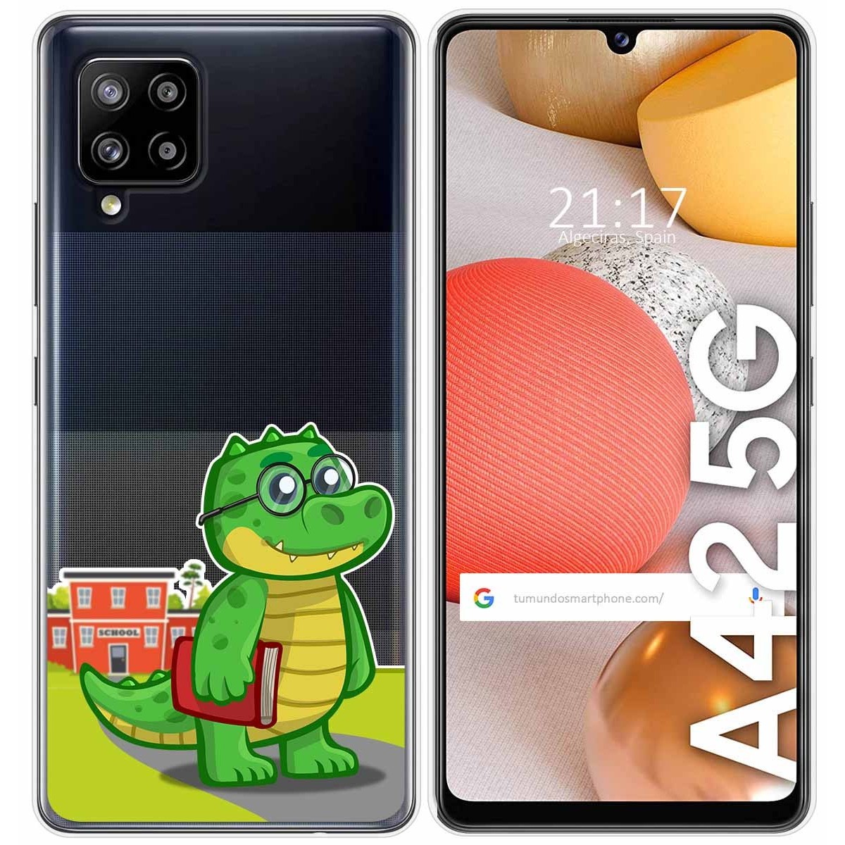 Funda Gel Transparente para Samsung Galaxy A42 5G diseño Coco Dibujos