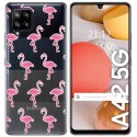 Funda Gel Transparente para Samsung Galaxy A42 5G diseño Flamenco Dibujos