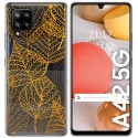 Funda Gel Transparente para Samsung Galaxy A42 5G diseño Hojas Dibujos