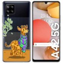 Funda Gel Transparente para Samsung Galaxy A42 5G diseño Jirafa Dibujos