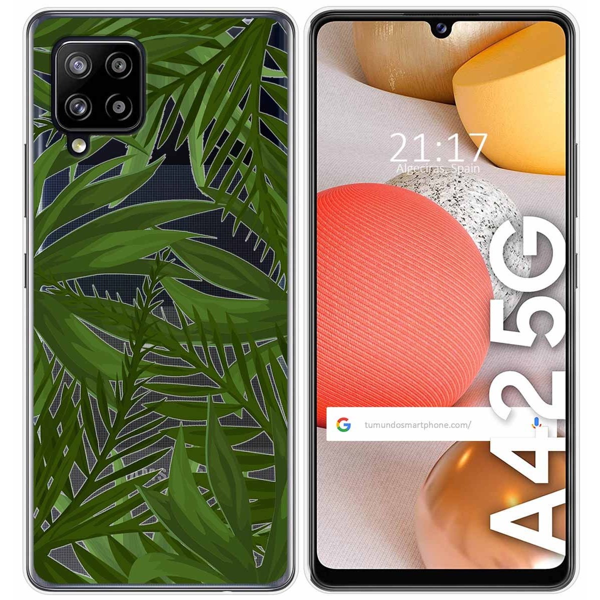 Funda Gel Transparente para Samsung Galaxy A42 5G diseño Jungla Dibujos