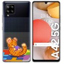 Funda Gel Transparente para Samsung Galaxy A42 5G diseño Leopardo Dibujos