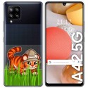 Funda Gel Transparente para Samsung Galaxy A42 5G diseño Tigre Dibujos