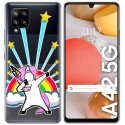 Funda Gel Transparente para Samsung Galaxy A42 5G diseño Unicornio Dibujos
