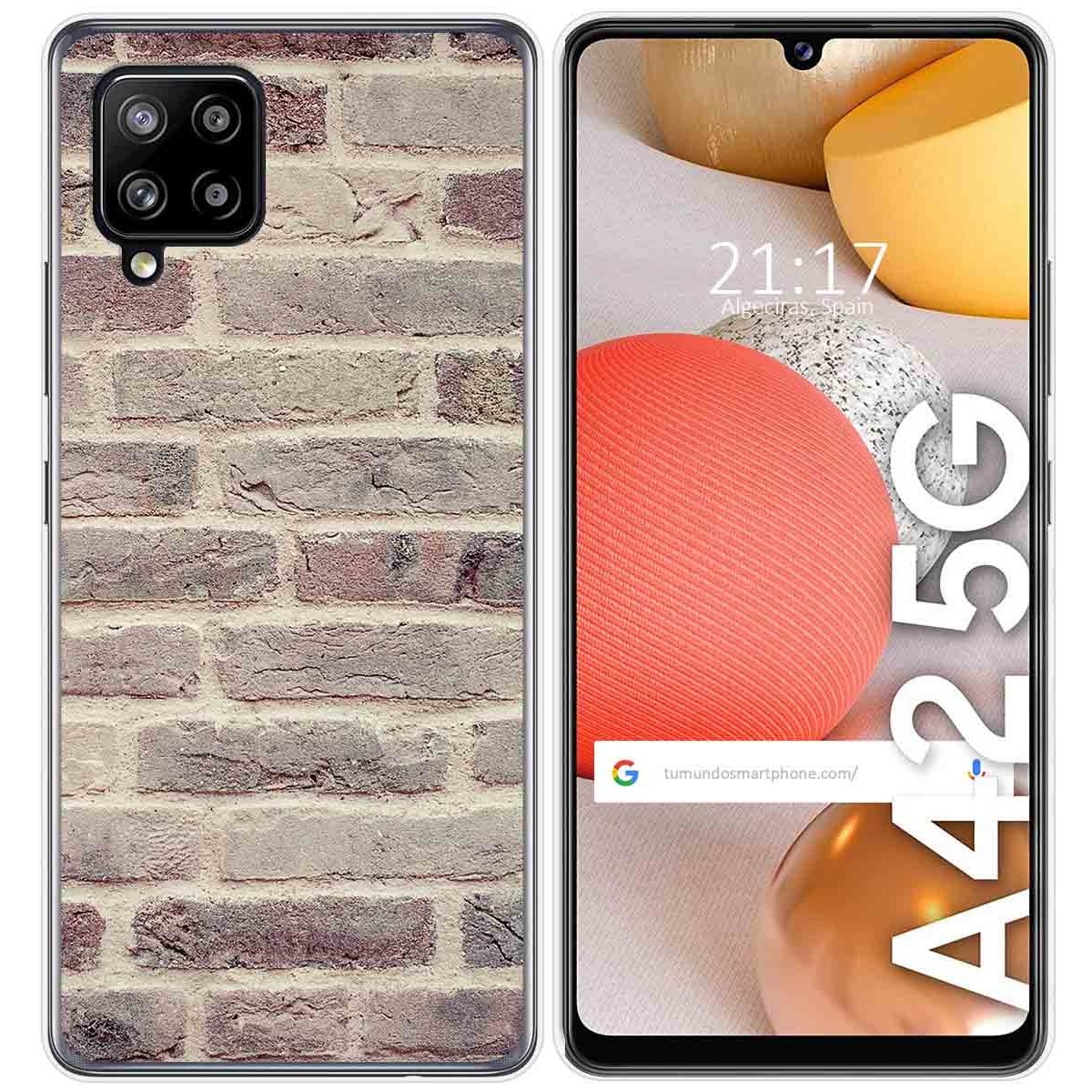 Funda Gel Tpu para Samsung Galaxy A42 5G diseño Ladrillo 01 Dibujos