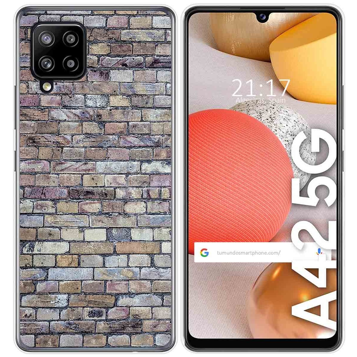 Funda Gel Tpu para Samsung Galaxy A42 5G diseño Ladrillo 02 Dibujos