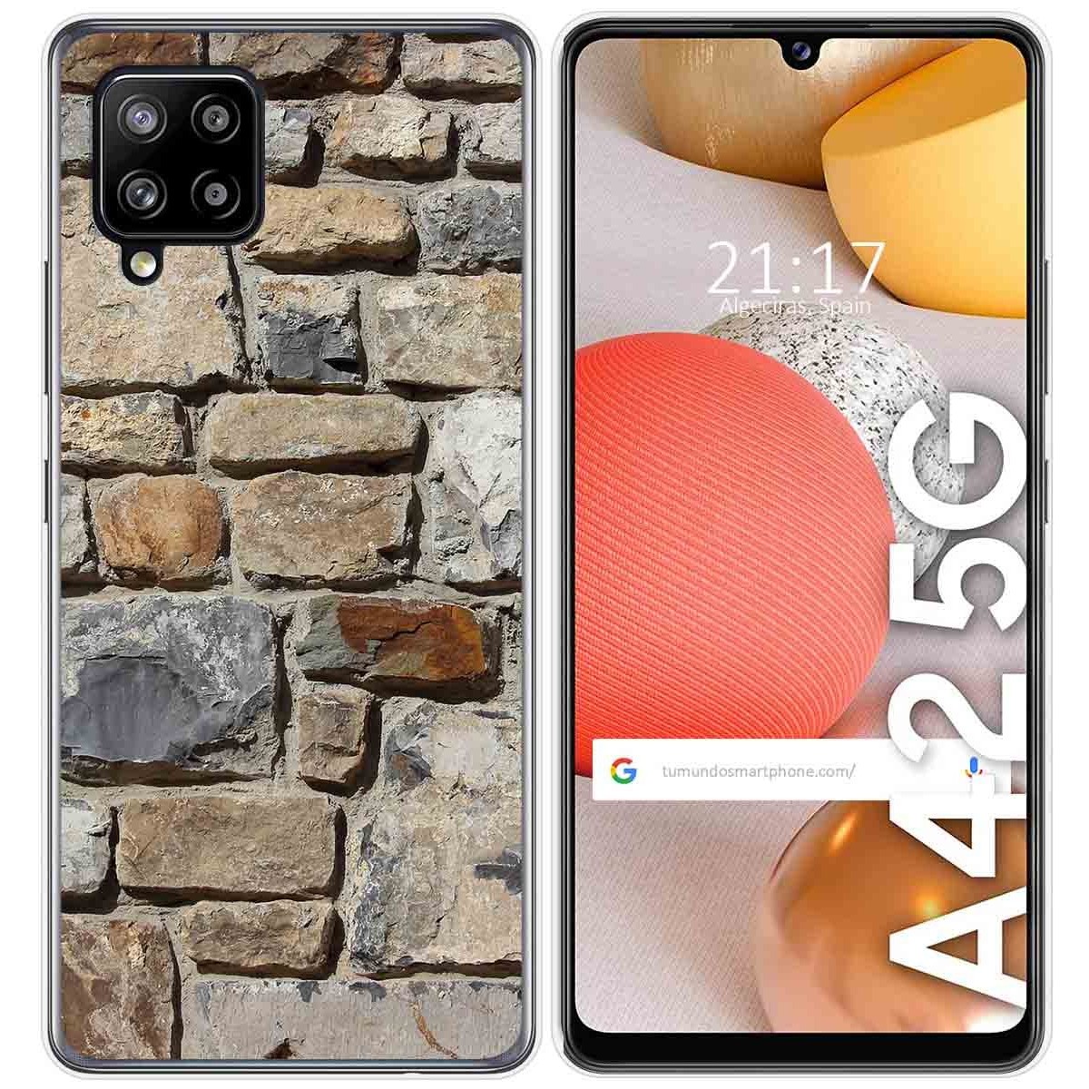 Funda Gel Tpu para Samsung Galaxy A42 5G diseño Ladrillo 03 Dibujos