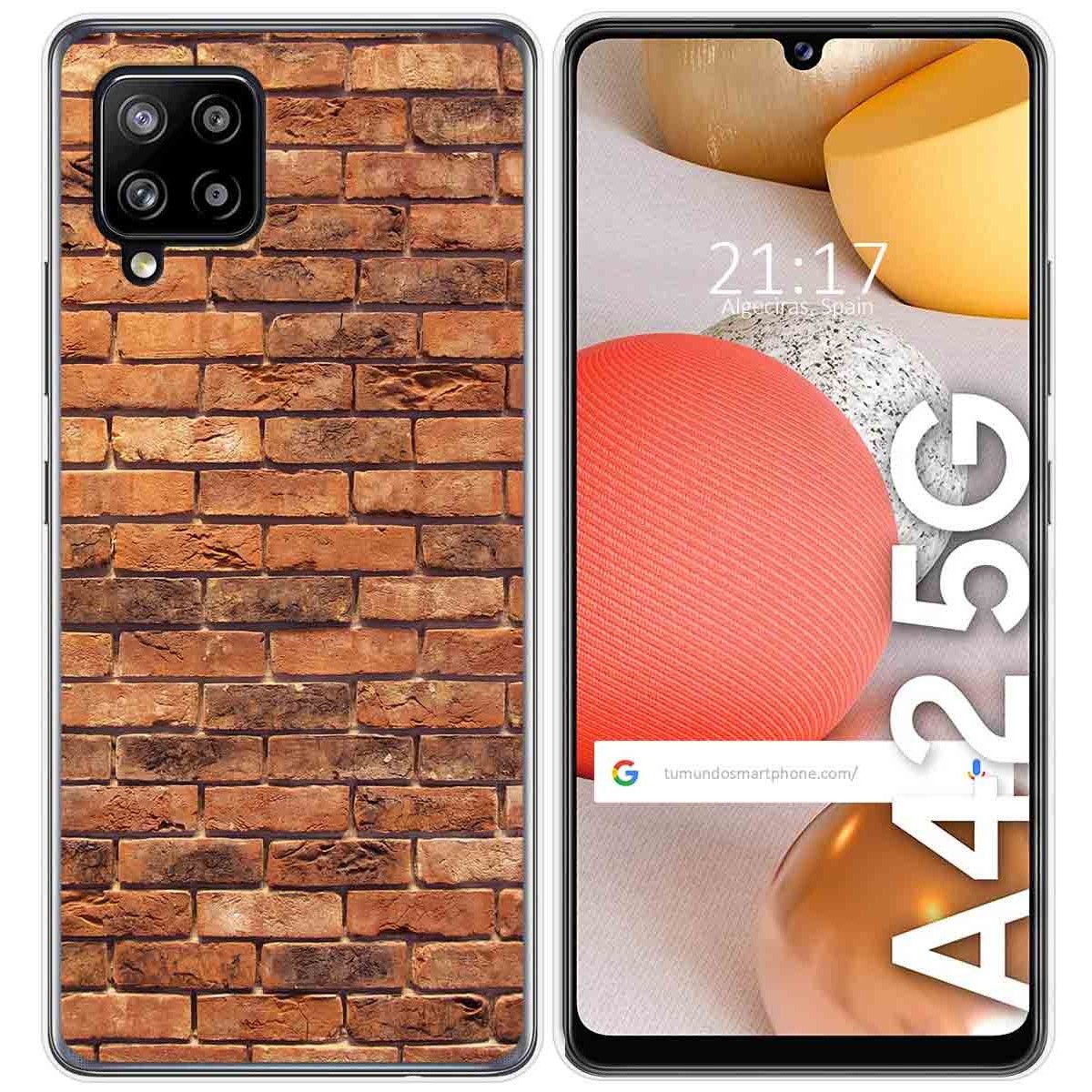 Funda Gel Tpu para Samsung Galaxy A42 5G diseño Ladrillo 04 Dibujos