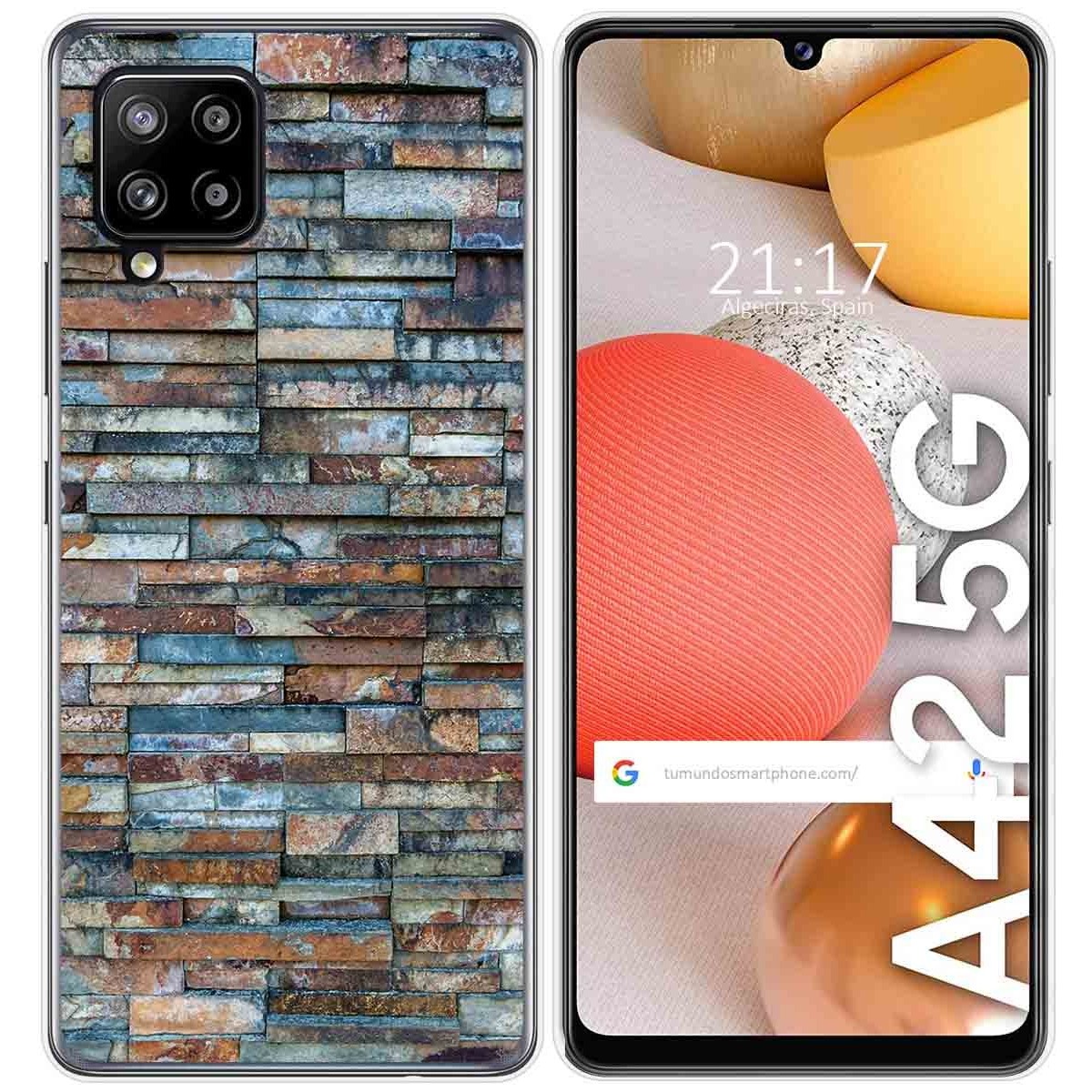 Funda Gel Tpu para Samsung Galaxy A42 5G diseño Ladrillo 05 Dibujos