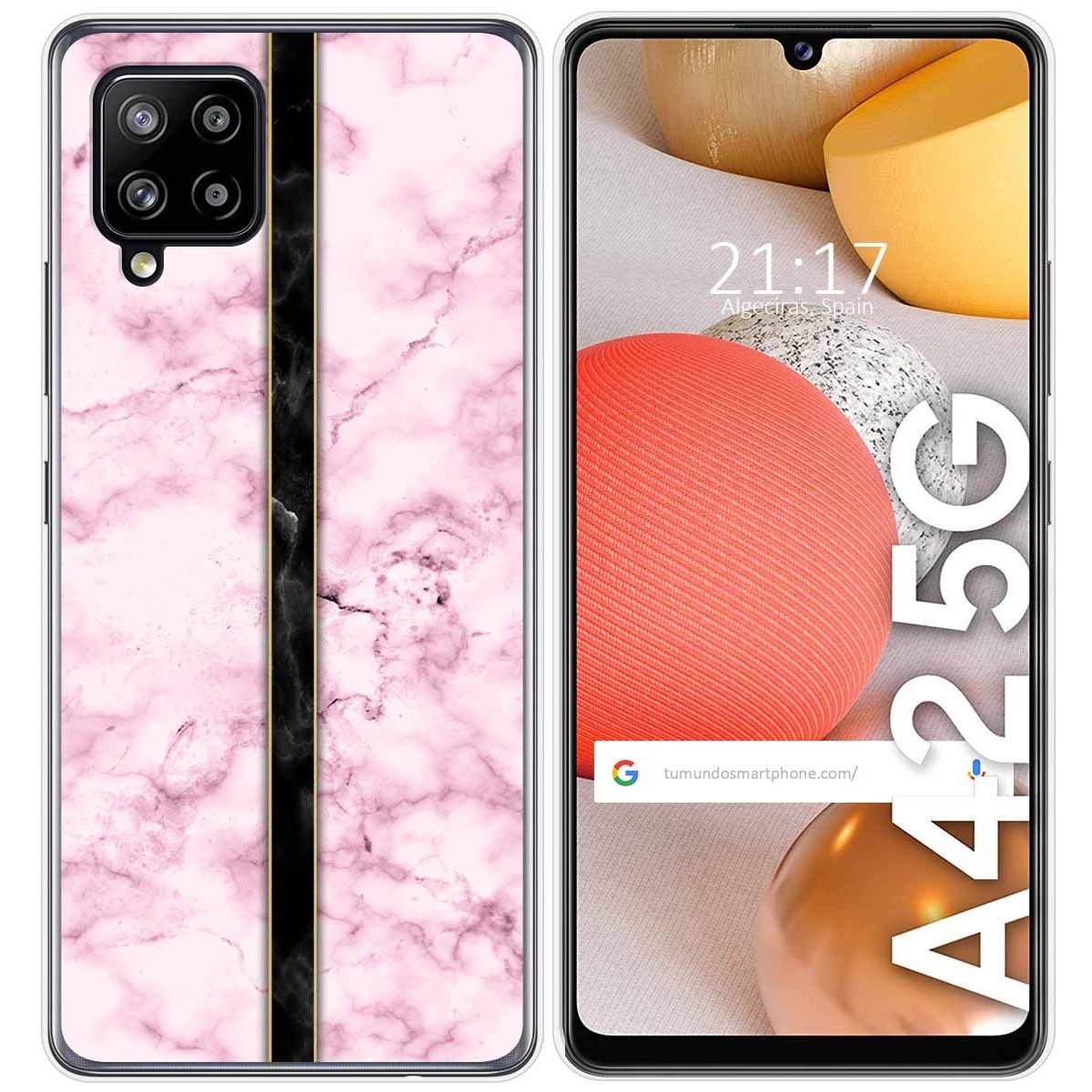 Funda Gel Tpu para Samsung Galaxy A42 5G diseño Mármol 04 Dibujos