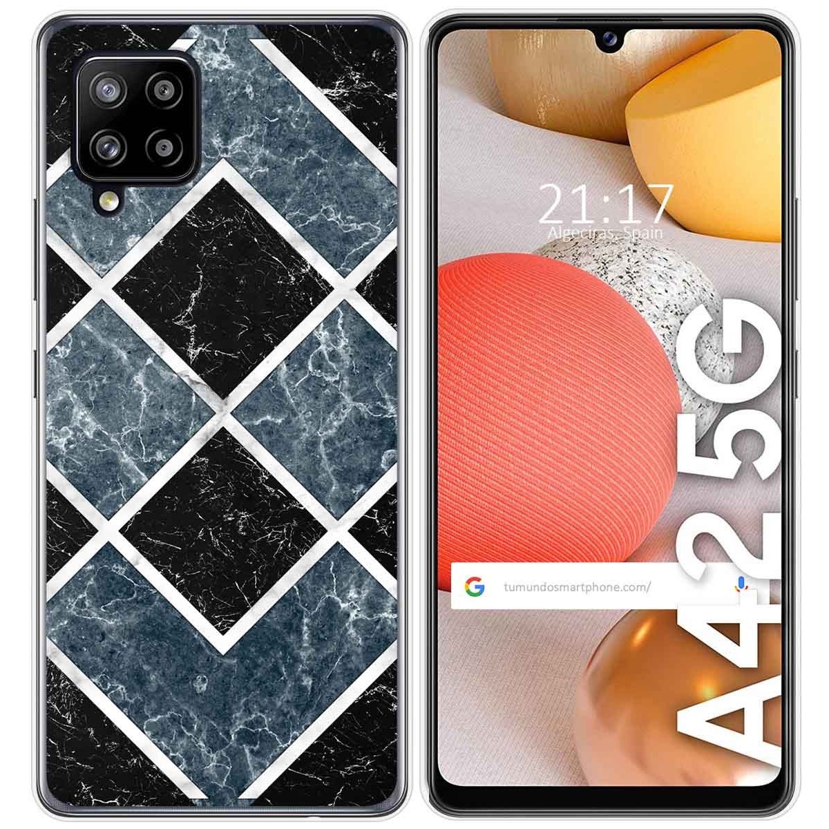 Funda Gel Tpu para Samsung Galaxy A42 5G diseño Mármol 06 Dibujos