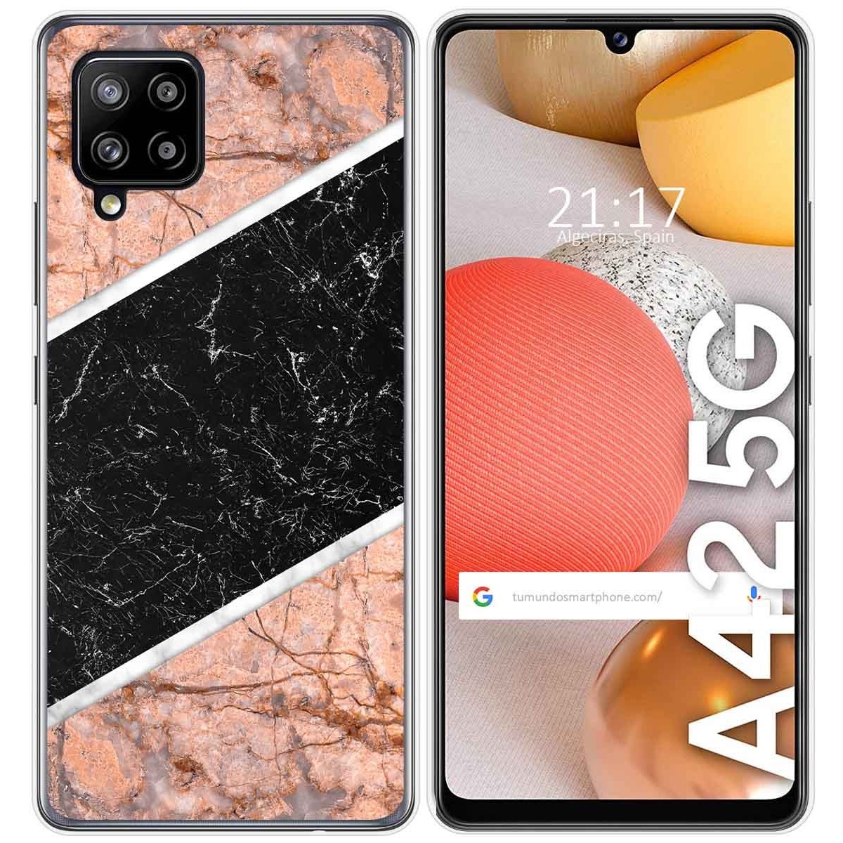 Funda Gel Tpu para Samsung Galaxy A42 5G diseño Mármol 07 Dibujos