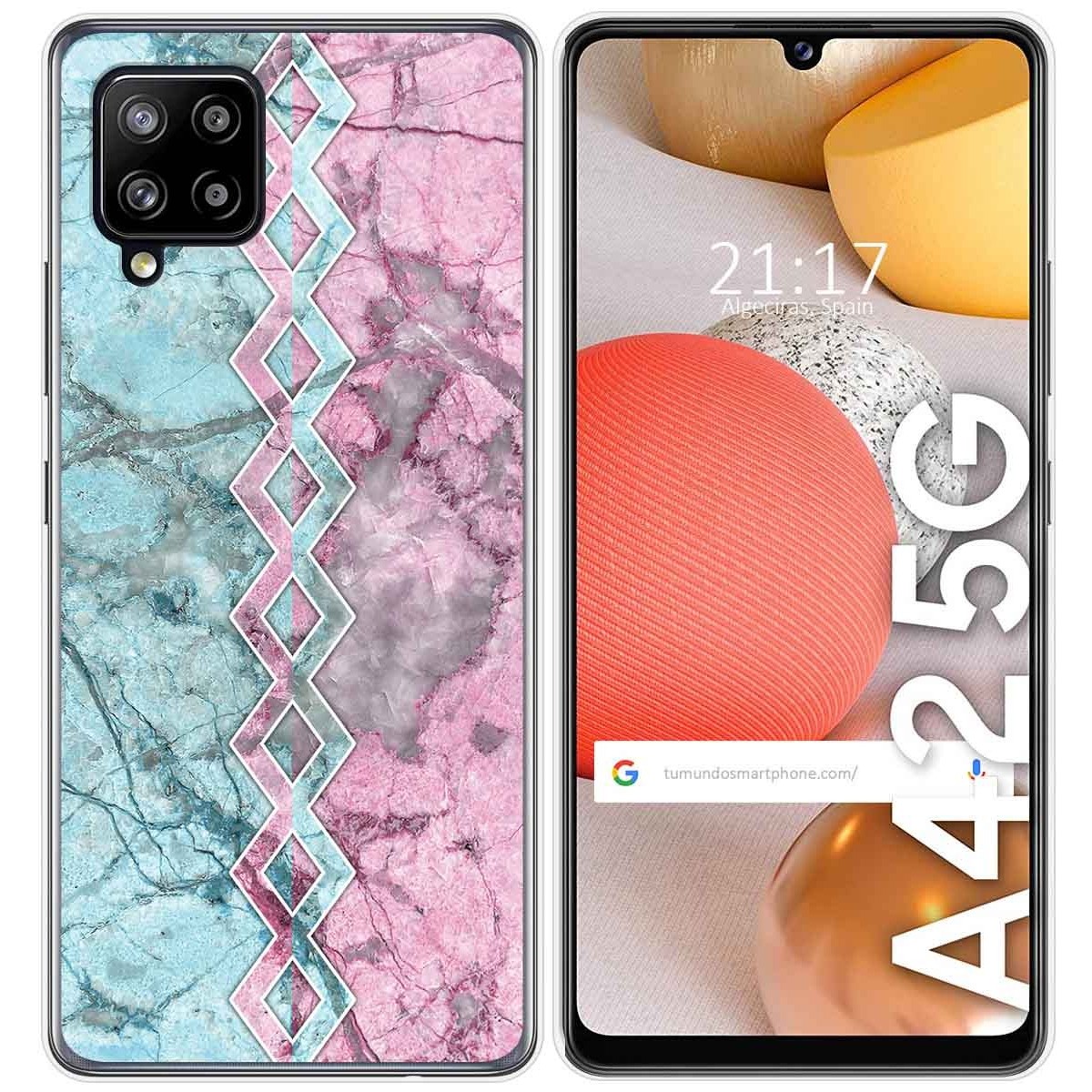 Funda Gel Tpu para Samsung Galaxy A42 5G diseño Mármol 08 Dibujos