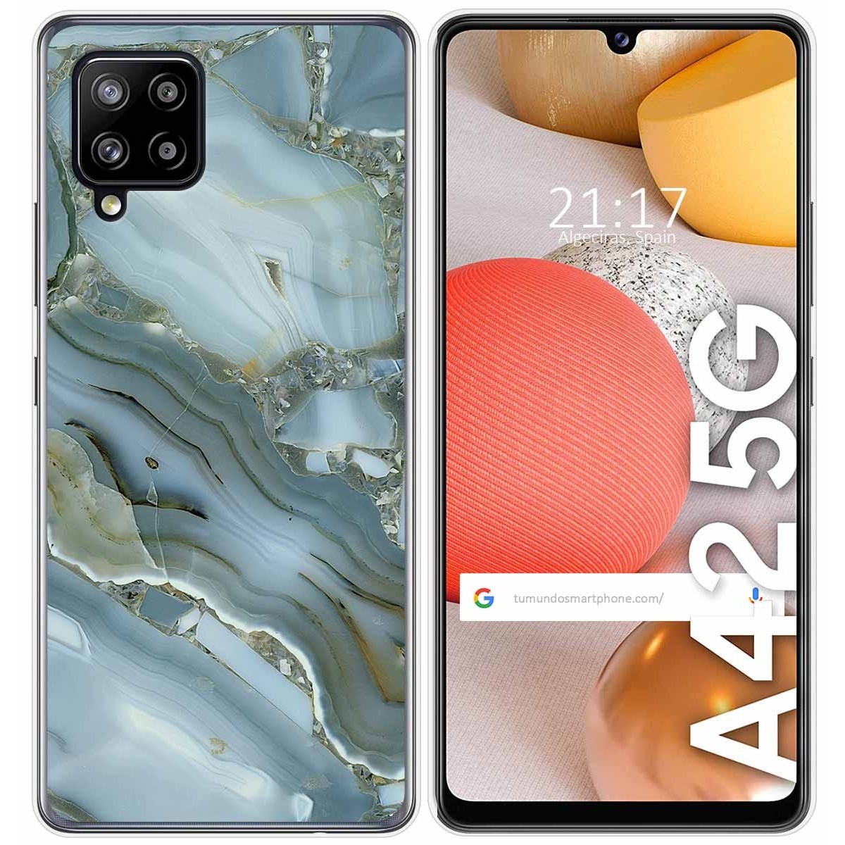 Funda Gel Tpu para Samsung Galaxy A42 5G diseño Mármol 09 Dibujos